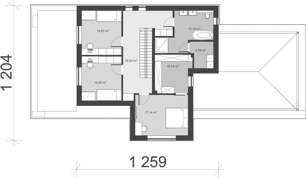 Piętro 1 projektu uA282