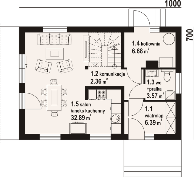 Parter projektu Orłowo aa 70 dws