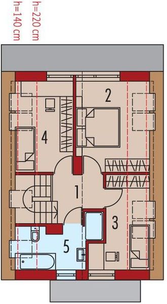 Poddasze projektu Mini 16 w. II energo