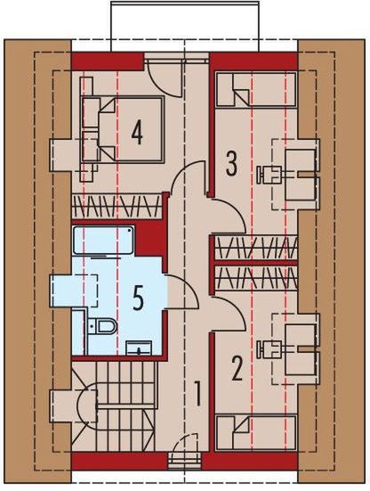 Poddasze projektu Mini 15 energo
