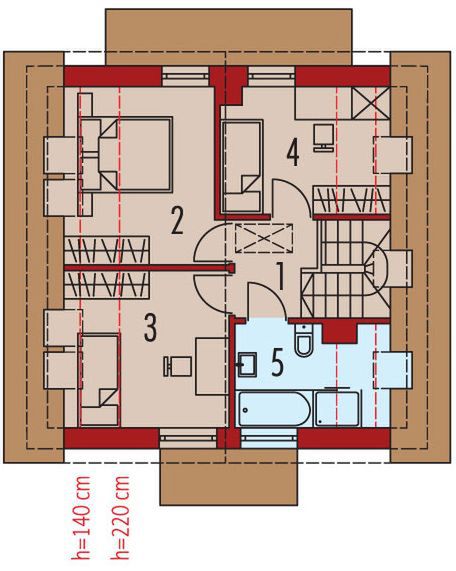 Poddasze projektu Mini 14 energo