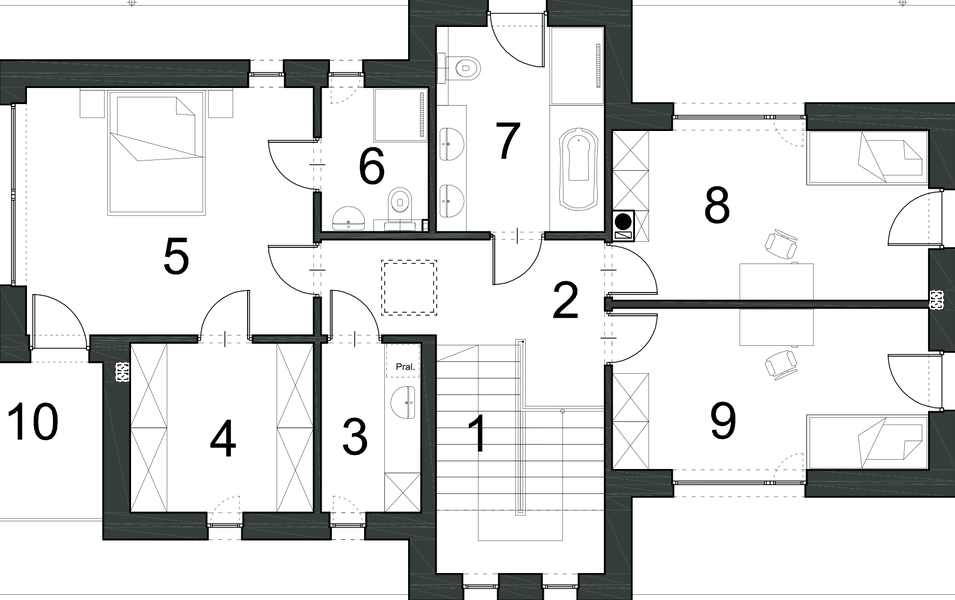 Piętro 1 projektu EG-90
