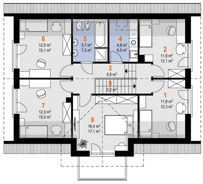 Poddasze projektu Alicja Atu (1795)