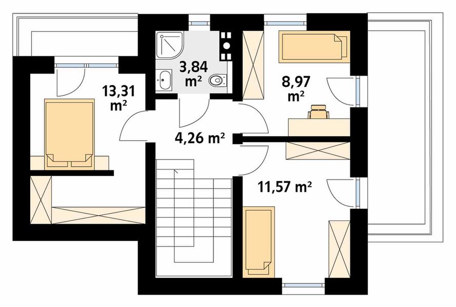 Piętro 1 projektu Trawertyn 2