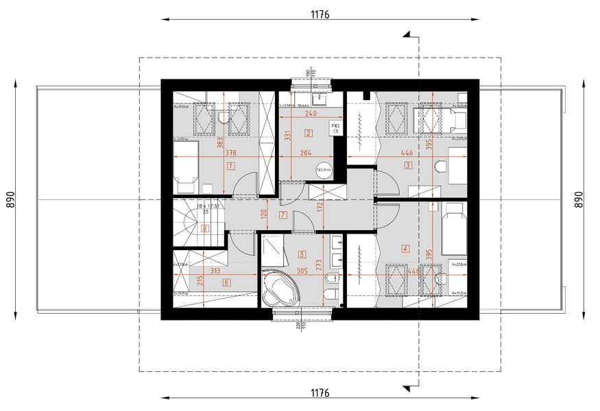 Poddasze projektu D333A