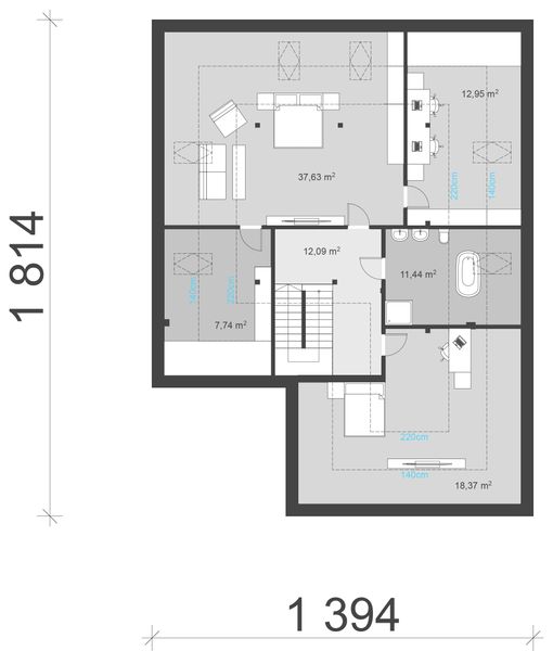 Poddasze projektu uA137