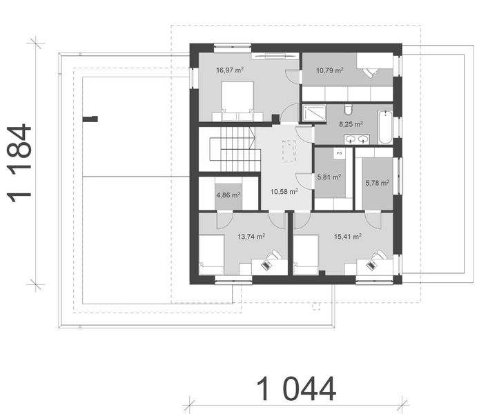 Piętro 1 projektu uA262