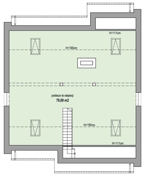 Poddasze projektu MJS-223