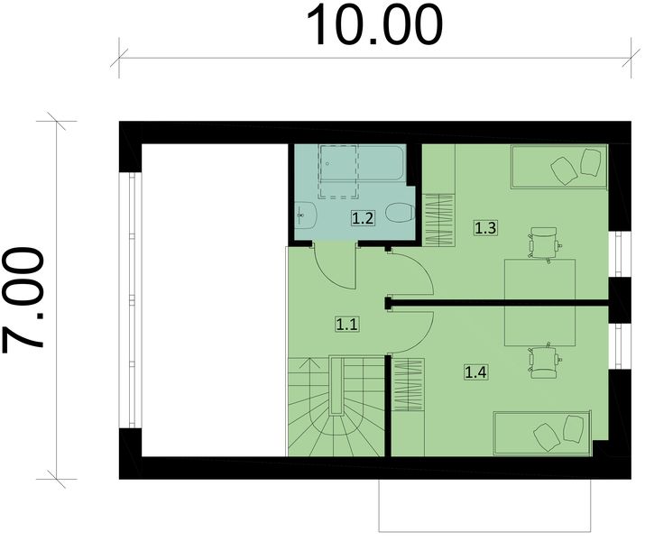 Poddasze projektu KA254 T