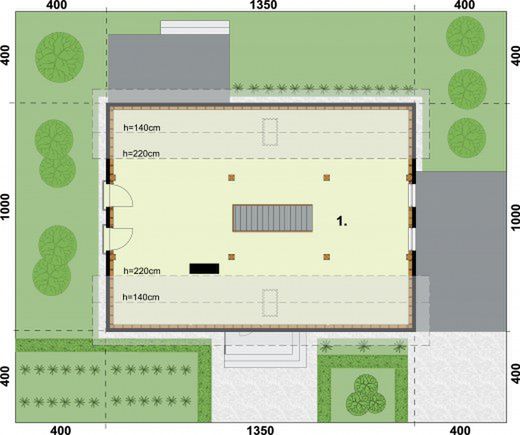 Poddasze projektu Nicea szkielet drewniany ogrzewanie pompa ciepła