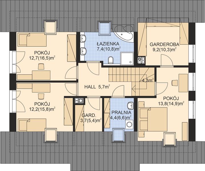 Poddasze projektu APS 345