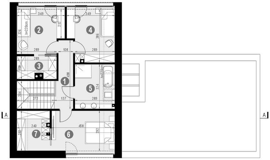 Poddasze projektu HomeKoncept 100 wariant 06