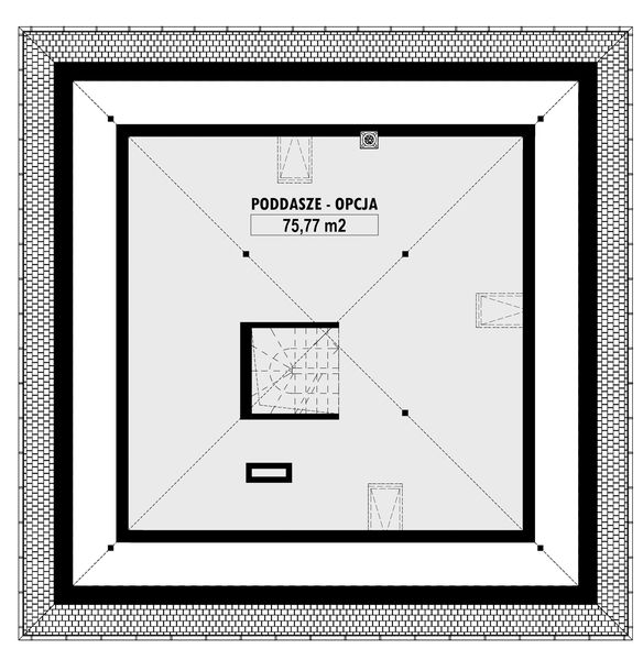 Poddasze projektu E-266