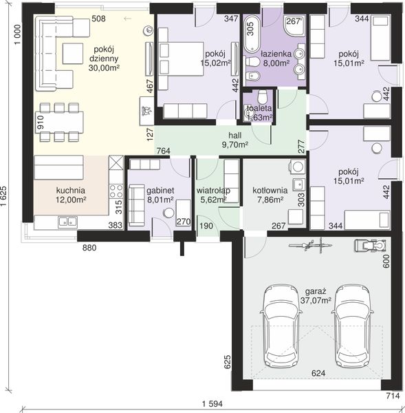Parter projektu Dom przy Olchowej 6