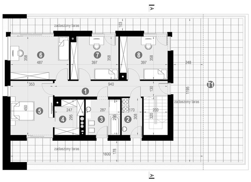 Piętro 1 projektu NewHouse 727
