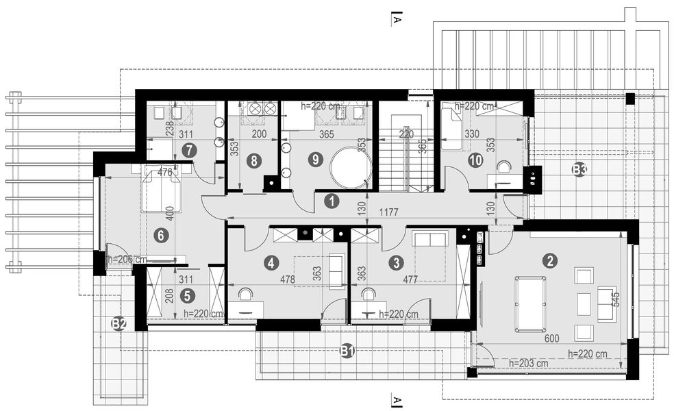 Poddasze projektu NewHouse 728