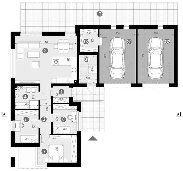 Parter projektu Modern House New House 778 D G2