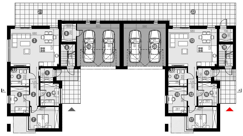 Parter projektu Modern House New House 778 B2 G2