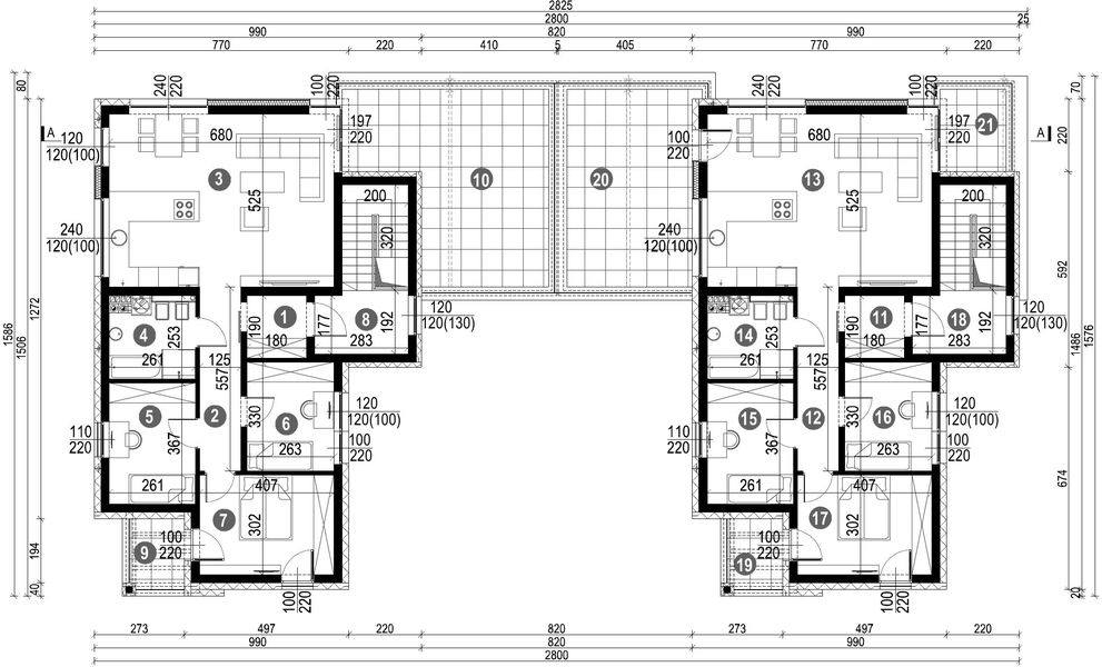Piętro 1 projektu Modern House New House 777 B2 G1