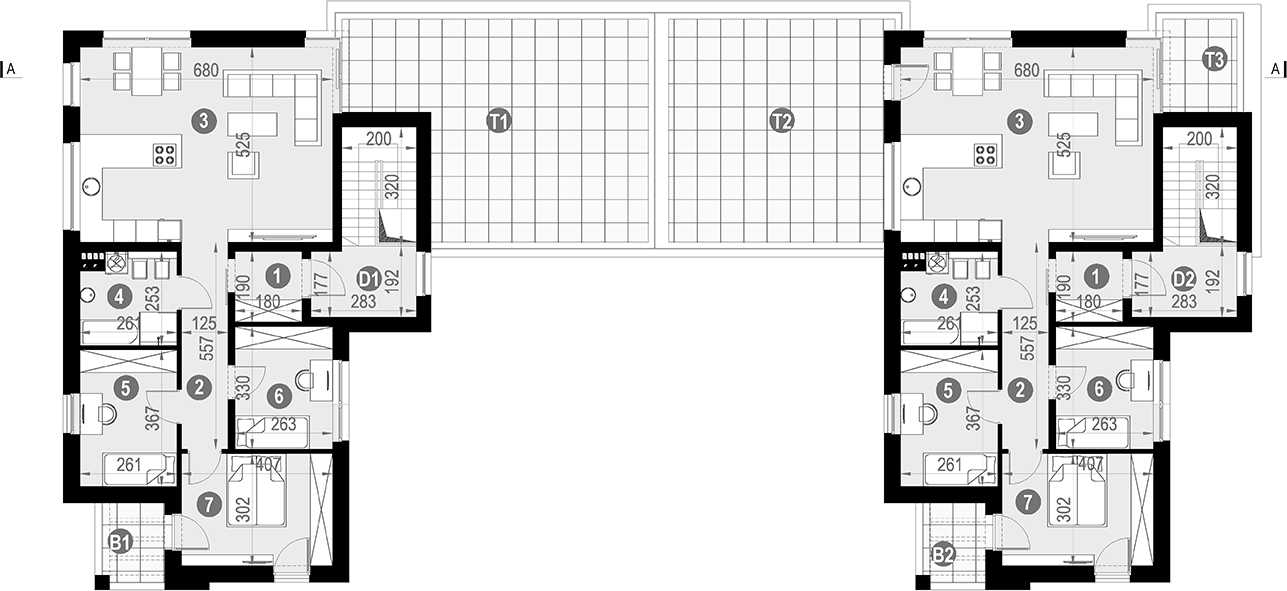 Piętro 1 projektu NewHouse 777 B2 G2