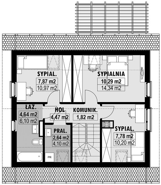 Poddasze projektu E-70