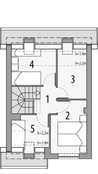 Poddasze projektu Morski 4