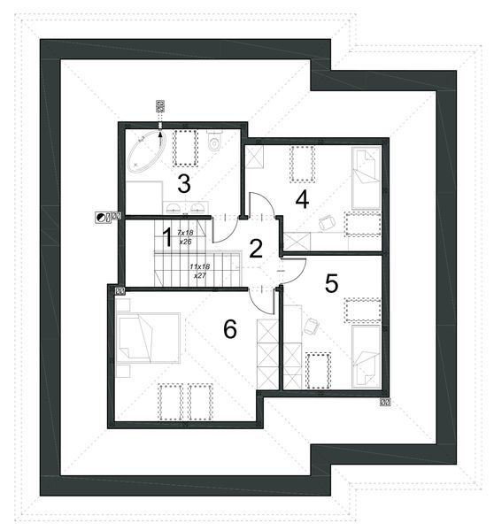 Poddasze projektu EG-91