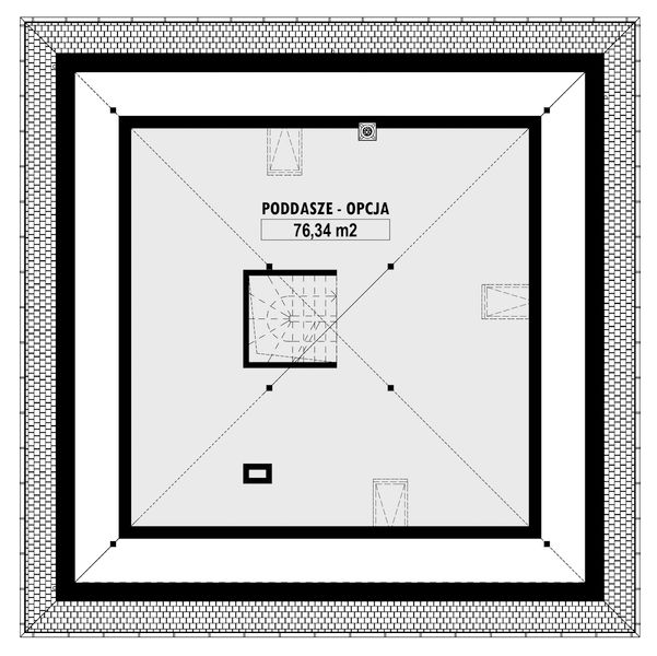 Poddasze projektu E-266b