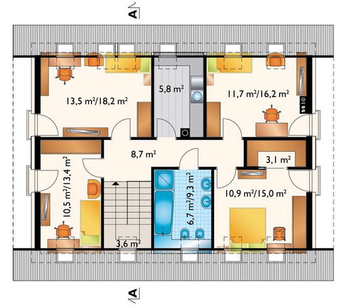 Poddasze projektu Mateo Sol (1804)