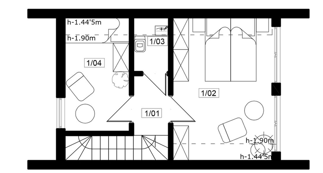 Poddasze projektu Jaskółka 2