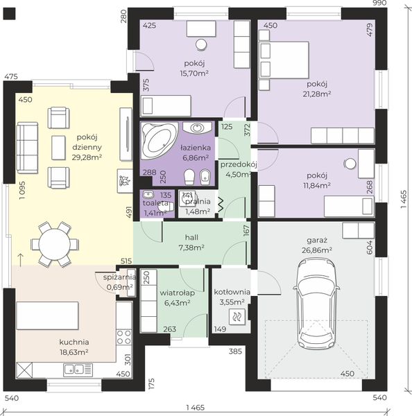 Parter projektu Dom przy Rubinowej 12