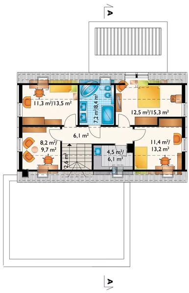 Poddasze projektu Elza Sol (1806)
