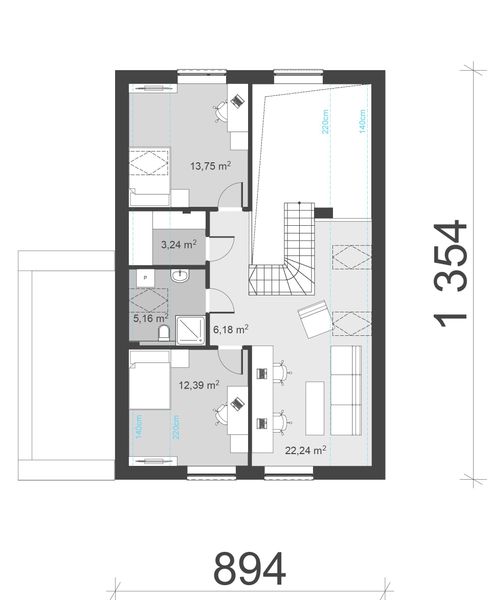 Poddasze projektu uA244