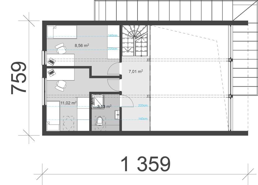 Poddasze projektu uA220