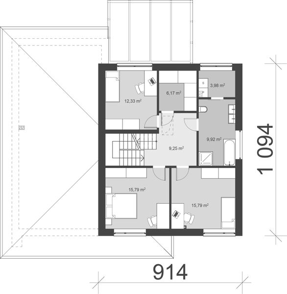 Piętro 1 projektu uA225
