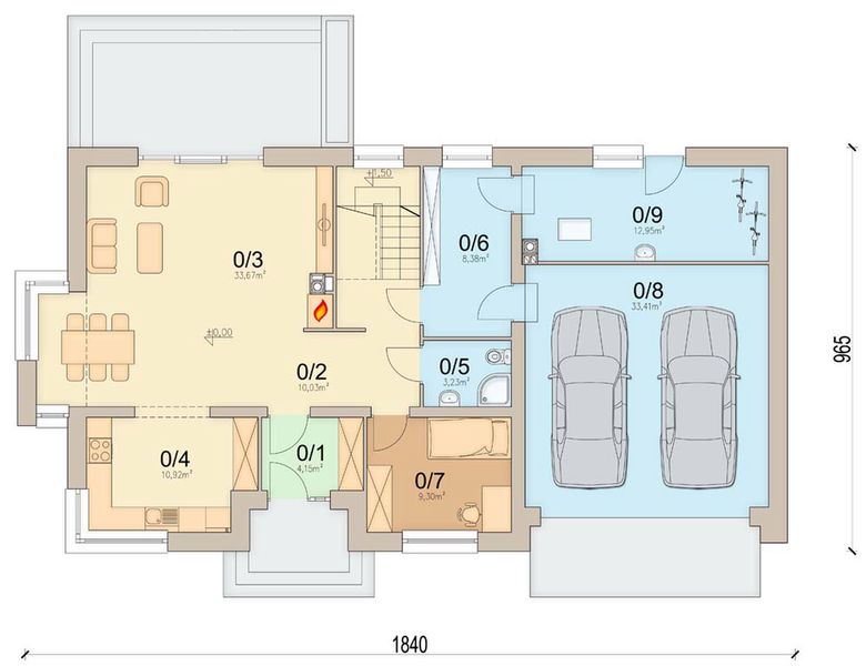 Parter projektu Tofi 4 modern s2