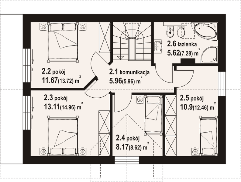 Poddasze projektu Orłowo a3