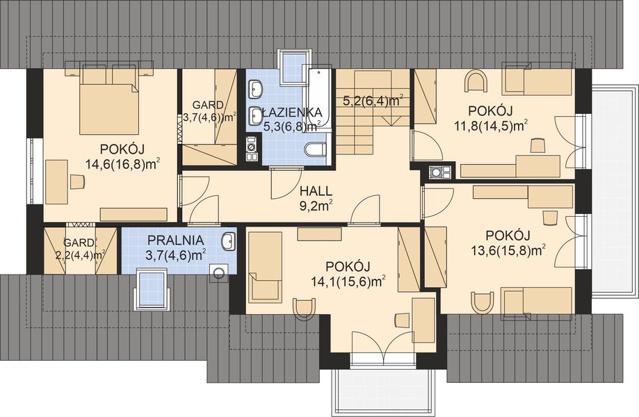 Poddasze projektu APS 262+G