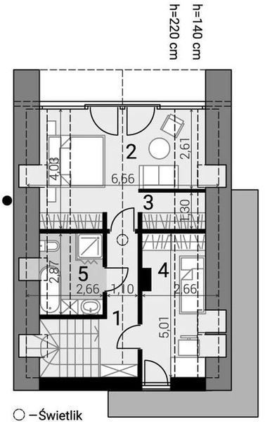 Poddasze projektu D21-1B