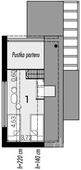 Poddasze projektu D21-23B2