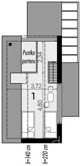 Poddasze projektu D21-23B1