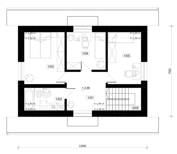Poddasze projektu Kubuś