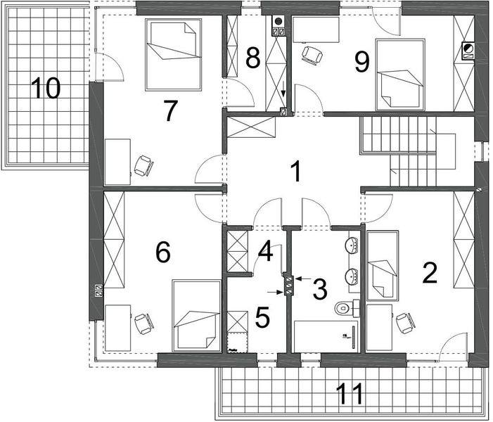 Piętro 1 projektu BK-7