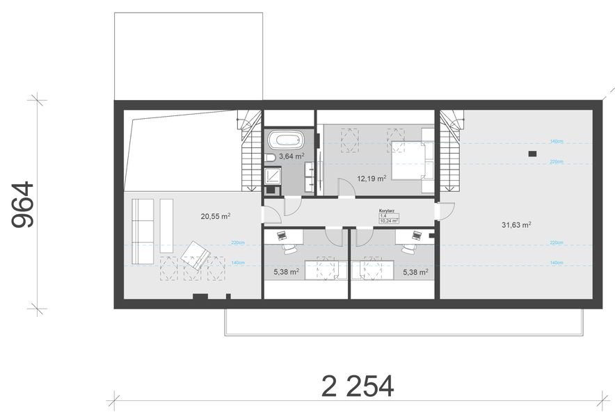 Poddasze projektu uA248