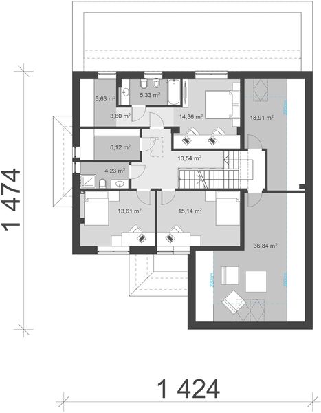 Piętro 1 projektu uA41v5
