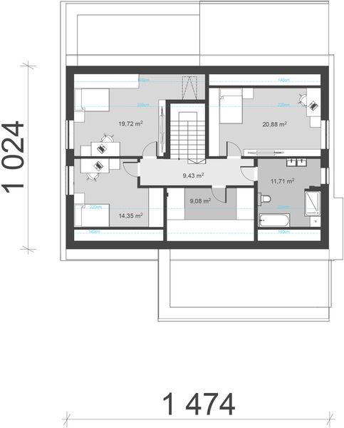 Poddasze projektu uA271v1