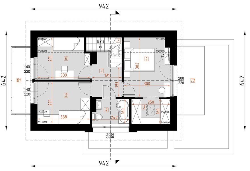 Poddasze projektu D302