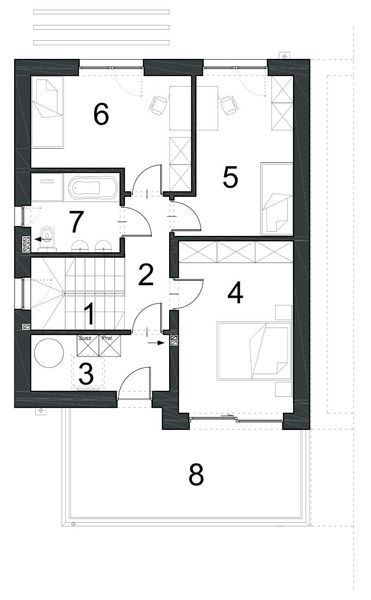 Piętro 1 projektu EG-94