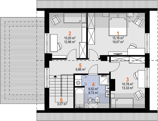 Poddasze projektu Celina (1801)