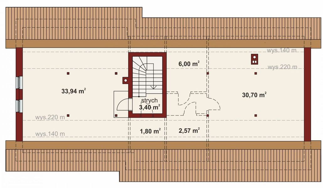 Poddasze projektu Domena 137 A